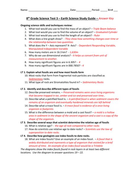 8th Grade Science Quizzes, Questions & Answers .
